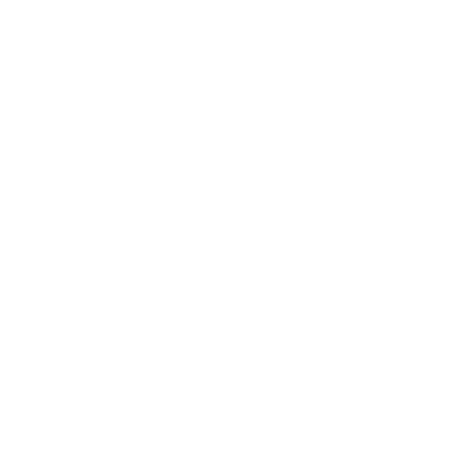 Lotus flower outline logo in white